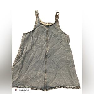 Jean overall dress